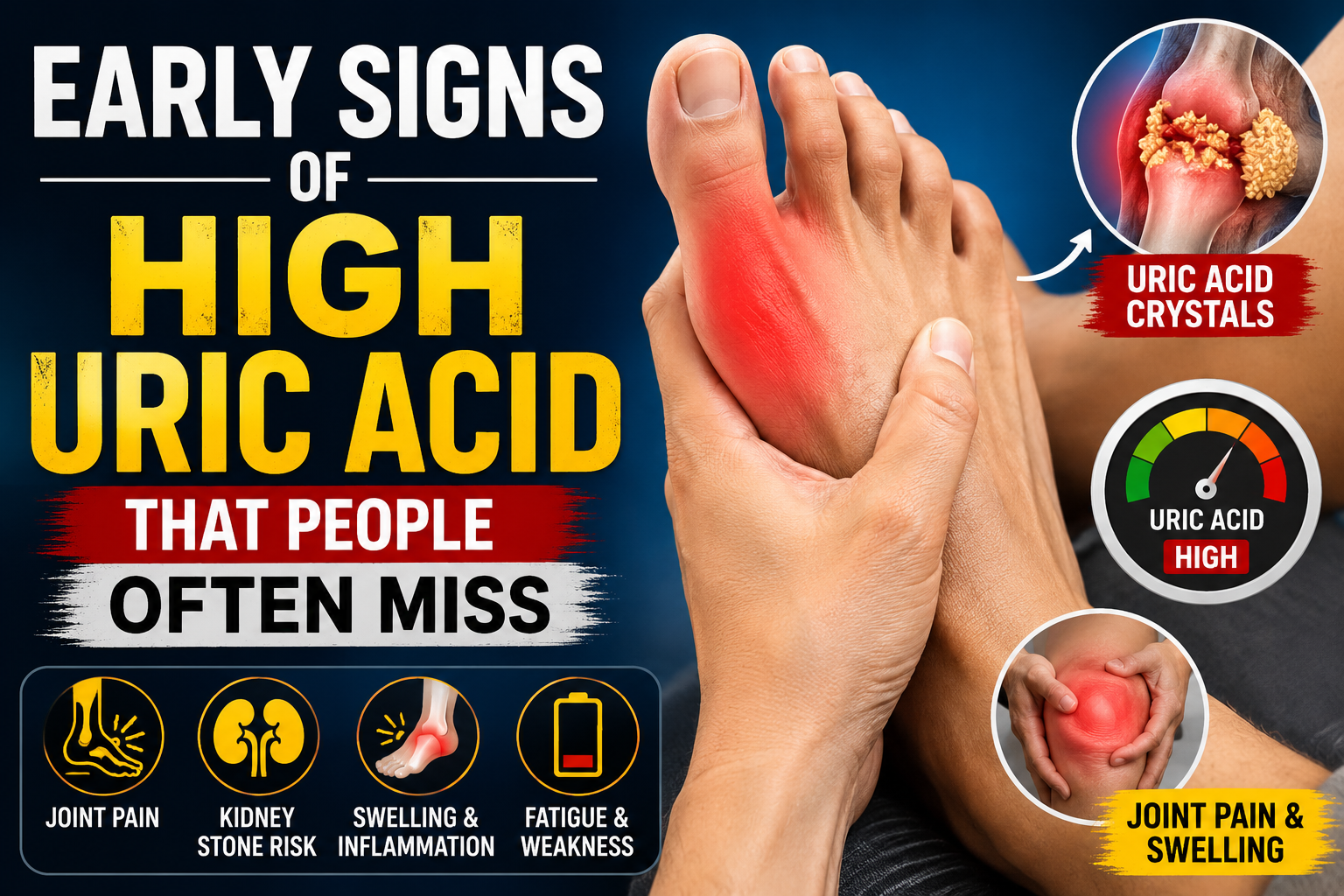 High Uric Acid Symptoms: Warning Signs You Should Never Miss